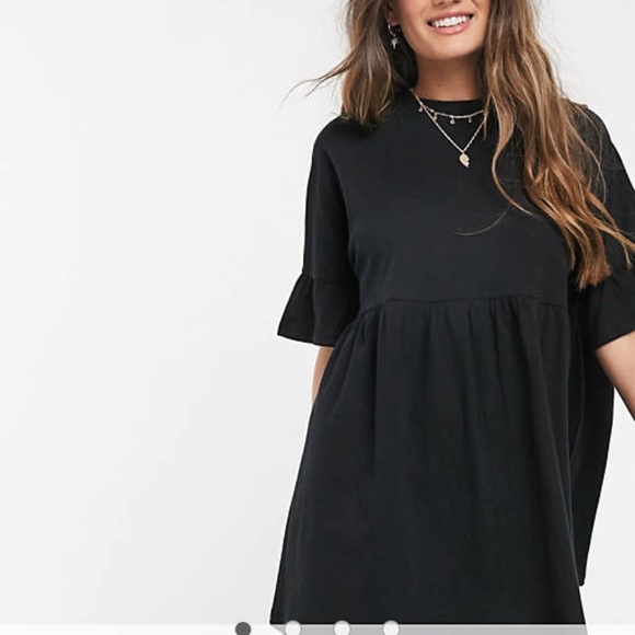 ASOS Dresses & Skirts - Asos Petite Smocked Oversized T-Shirt Dress